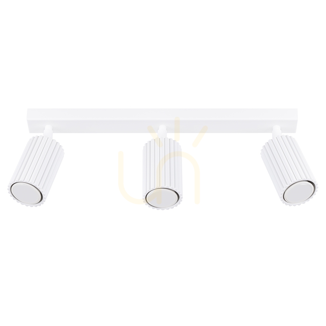 Plafond spotlist KARBON 3L CCT - vit - Sollux