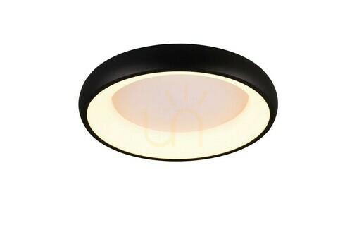 Kontrollera Trio CARDONA 649614532 LED-plafond, matt svart, 46,5 cm