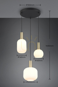 Trio DIVA taklampa 319830308 small 6