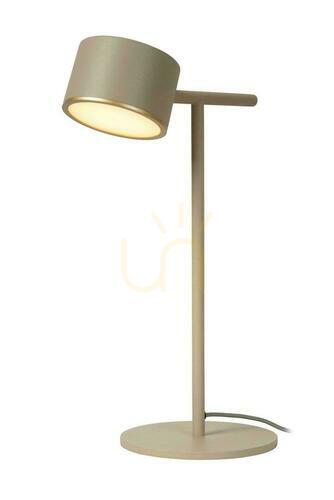 Kontrollera Lucide GIAN bordslampa grå metall dimbar LED 44517/08/41
