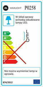 Pendant Light Max Light Multi P0258 White 18 cm LED 5W small 2