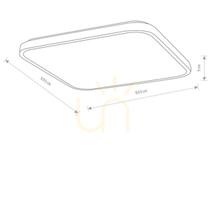 AGNES SQUARE LED PRO plafond 10988 Nowodvorski small 5