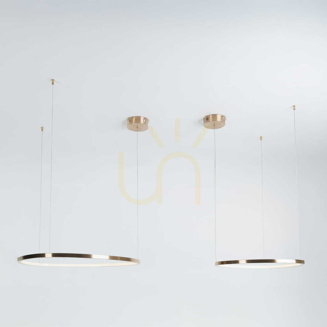 Utsikt Pendant Light Max Light Cayenne P0606D brushed copper 74 cm LED Pendant Light Max Light Cayenne P0606D brushed copper 74 cm LED