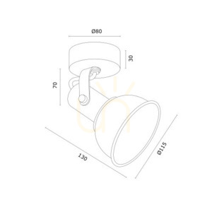 Vägglampa ARGON TWIST vit E14 IP20 4899 small 3