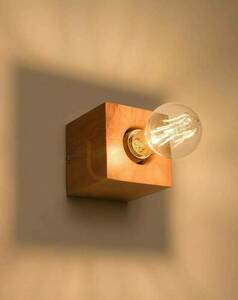 Vägglampa ARIZ naturträ Sollux small 1