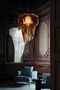 Slamp Aria Gold stor taklampa small 2