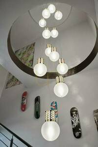 Slamp Atmosphere hängande taklampa i guld small 2