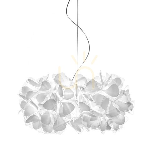 Kontrollera Slamp Clizia Suspension Mama Non Mama Vit Transparent Wire Pendel Lampa