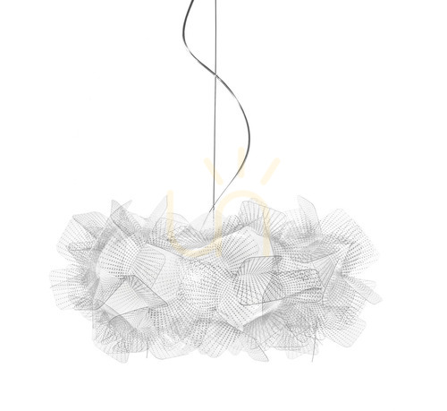 Kontrollera Slamp Clizia Suspension Pixel Transparent Wire Pendel Lampa.