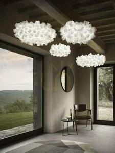 Slamp Clizia Suspension Stor Mama Non Mama Vit Transparent Wire Pendel Lampa. small 2
