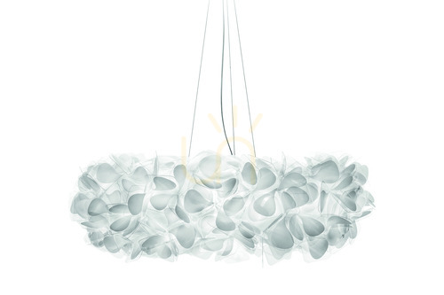 Kontrollera Slamp Clizia Suspension Stor Mama Non Mama Vit Transparent Wire Pendel Lampa.