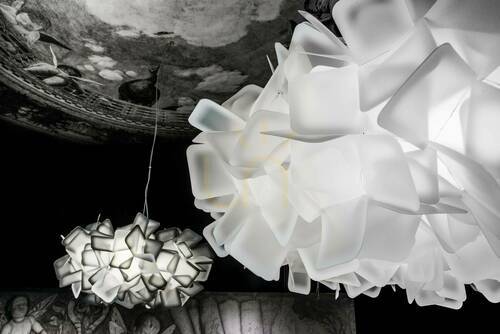 Kontrollera Slamp Clizia Suspension Stor vit taklampa.