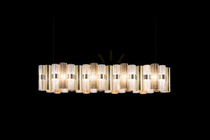 Slamp La Lollo linjär hängande taklampa 140 guld small 1