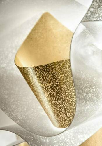 Kontrollera Slamp Veli Aurea Upphängningslampa Vit/Guld Röd Tråd