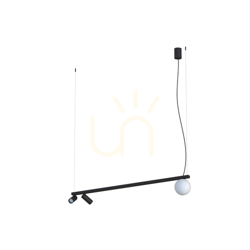 Kontrollera Svartvit Nowodvorski FOURTY III 11447 pendellampa 2×GU10 R35 + G9 LED