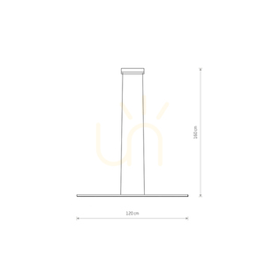 Nowodvorski BAR LED S 11583 vit LED-pendellampa 27 W 120 cm small 5