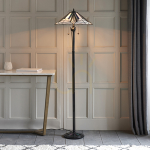 Tiffany golvlampa Interiors Astoria flerfärgad 156 cm 63934 small 2