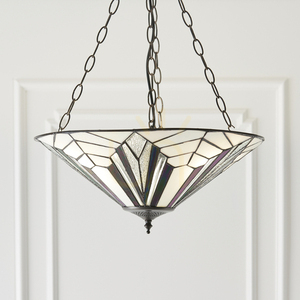 Pendellampa Interiors Astoria Tiffany flerfärgad Ø48 cm 3 lampor 63936 small 2