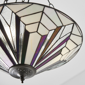 Pendellampa Interiors Astoria Tiffany flerfärgad Ø48 cm 3 lampor 63936 small 5