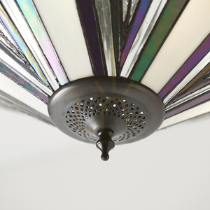 Pendellampa Interiors Astoria Tiffany flerfärgad Ø48 cm 3 lampor 63936 small 7