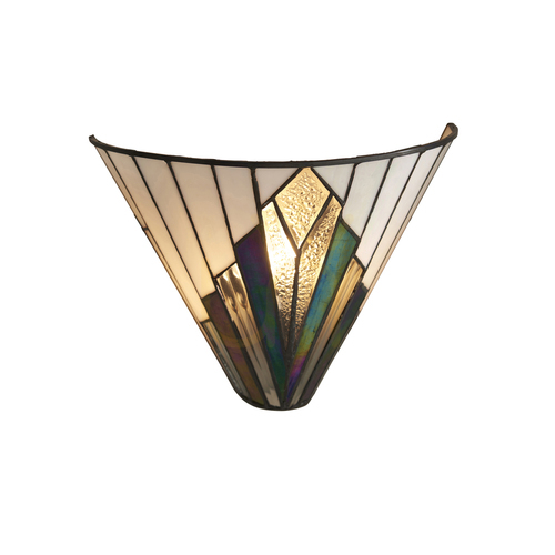 Kontrollera Vägglampa Tiffany multicolor Interiors Astoria 63940