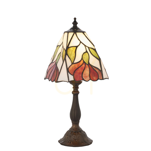 Kontrollera Botanica Tiffany bordslampa Multicolor 63963 Interiör.