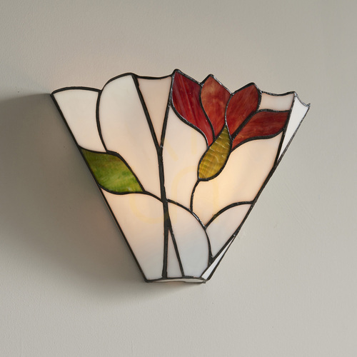 Kontrollera Vägglampa Tiffany Multicolor Interiors 63964