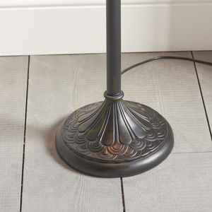 Stående lampa Tiffany flerfärgad Interiors 63972 small 1