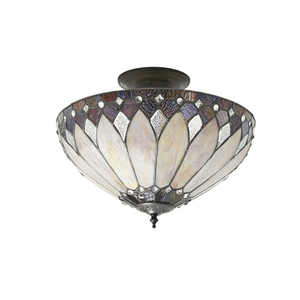 Brooklyn Tiffany flerfärgad taklampa 63978 interiör. small 1