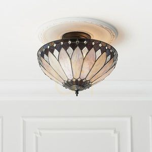Brooklyn Tiffany flerfärgad taklampa 63978 interiör. small 2
