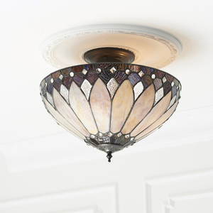 Brooklyn Tiffany flerfärgad taklampa 63978 interiör. small 3