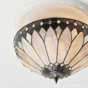 Brooklyn Tiffany flerfärgad taklampa 63978 interiör. small 4