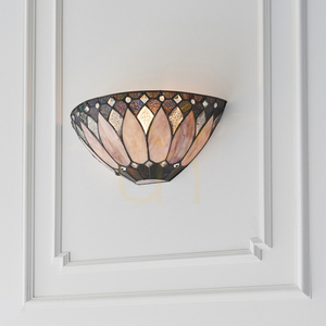 Vägglampa Interiors Brooklyn Tiffany Multicolor 63983 small 1