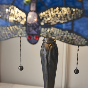 Bordslampa Tiffany blå glas Interiors 64089 small 5