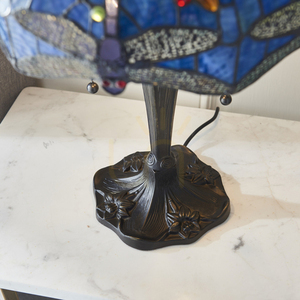 Bordslampa Tiffany blå glas Interiors 64089 small 6