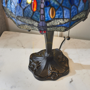 Tiffany bordslampa blå Dragonfly Interiors 64090 small 7