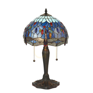 Tiffany bordslampa blå Dragonfly Interiors 64090 small 0