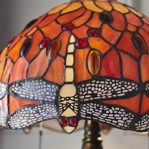 Dragonfly Tiffany bordslampa Multicolor 64092 Interiors. small 6