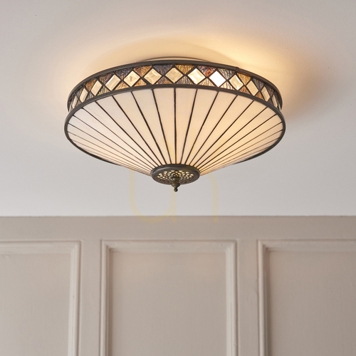 Kontrollera Fargo Tiffany flerfärgad plafond 64145 interiör.
