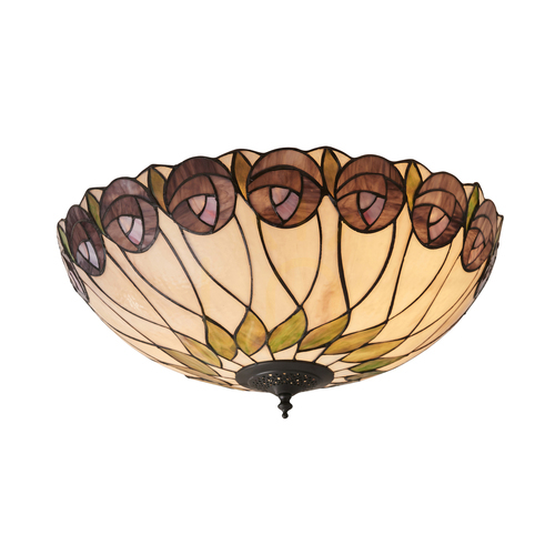 Kontrollera Hutchinson Tiffany Multicolor Plafond 64173 Inredning.