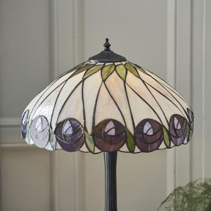 Tiffany bordslampa Interiors Multicolor 40 cm Glas E27 Hutchinson 64177 small 4