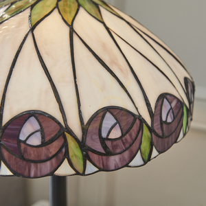 Tiffany bordslampa Interiors Multicolor 40 cm Glas E27 Hutchinson 64177 small 5