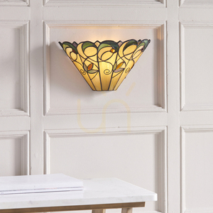 Vägglampa Tiffany Multicolor Glas Stål Interiors Jamelia 64198 small 4