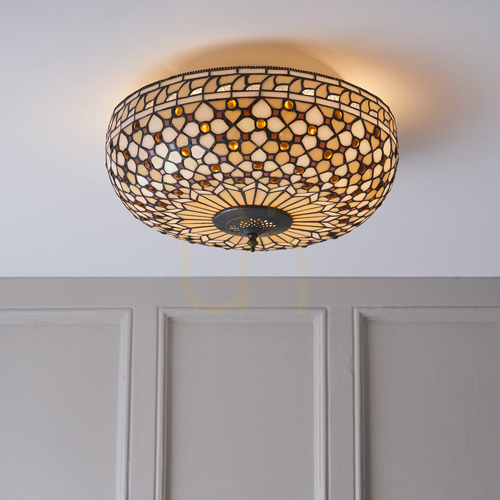 Kontrollera Plafond Interiors Mille Feux Tiffany Multicolor 45 cm