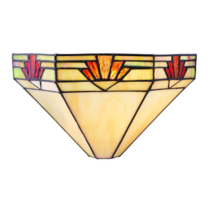 Vägglampa Interiors Nevada Tiffany Multicolor 64288 small 0