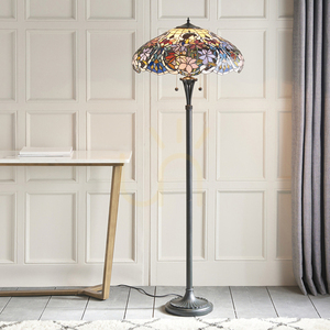 Sullivan Tiffany flerfärgad stående lampa 64323 Inredning. small 3