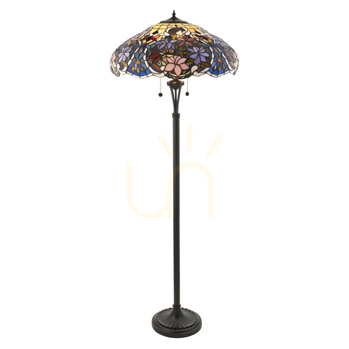 Kontrollera Sullivan Tiffany flerfärgad stående lampa 64323 Inredning.