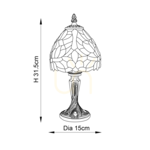 Sylvette Tiffany bordslampa Multicolor 64331 Interiör. small 2