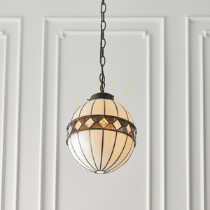 Tiffany taklampa Interiors Fargo flerfärgad glas E14 25,5 cm 67044 small 4