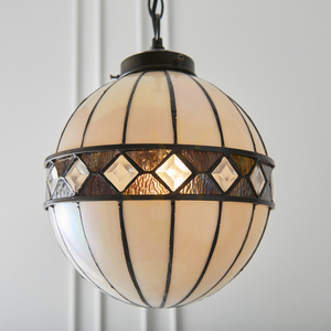 Tiffany taklampa Interiors Fargo flerfärgad glas E14 25,5 cm 67044 small 6